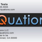 iQuations Business Card Digital Image 3.5"w x 2"h